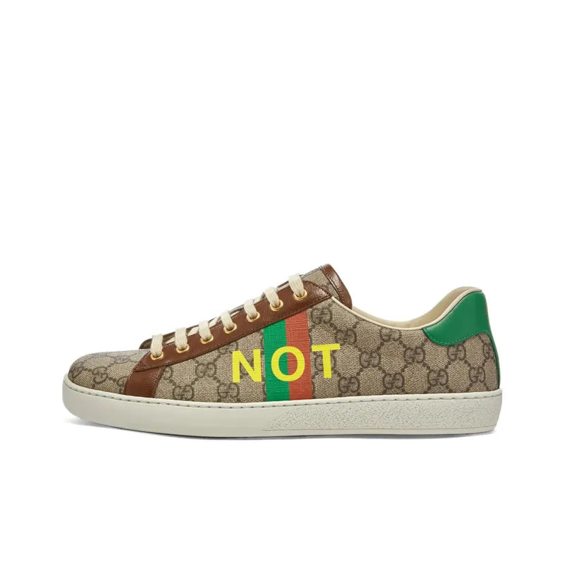 GUCCI WOMEN'S ACE 'FAKE/NOT PRINT' WOMEN'S
