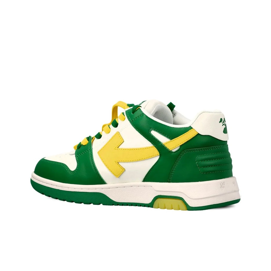 OFF WHITE Out Of Office Ooo Low Tops Green Yellow