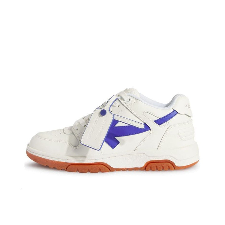 OFF WHITE Out Of Office Low Top Sneaker 'White Blue Brown' Women's
